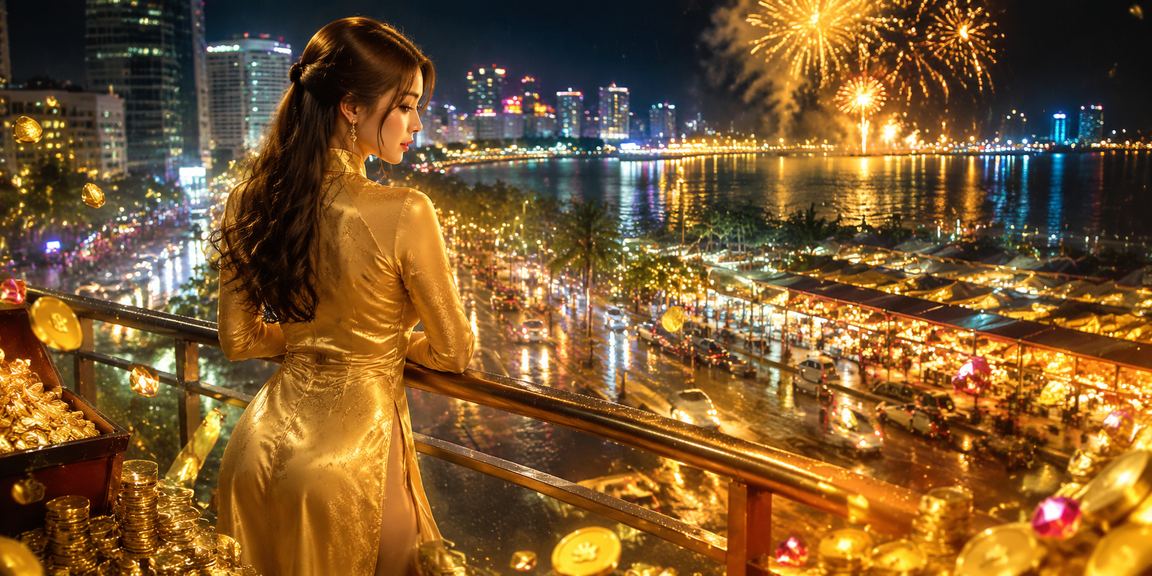Khung cảnh Nha Trang với điện thoại và áo dài trong trải nghiệm di động